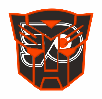 Autobots Philadelphia Flyers logo iron on paper